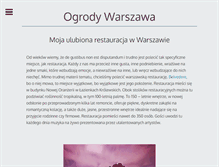Tablet Screenshot of ogrody-warszawa.com